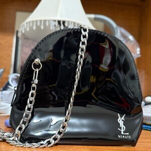 Yves Saint Laurent Black Patent to crossbody bag